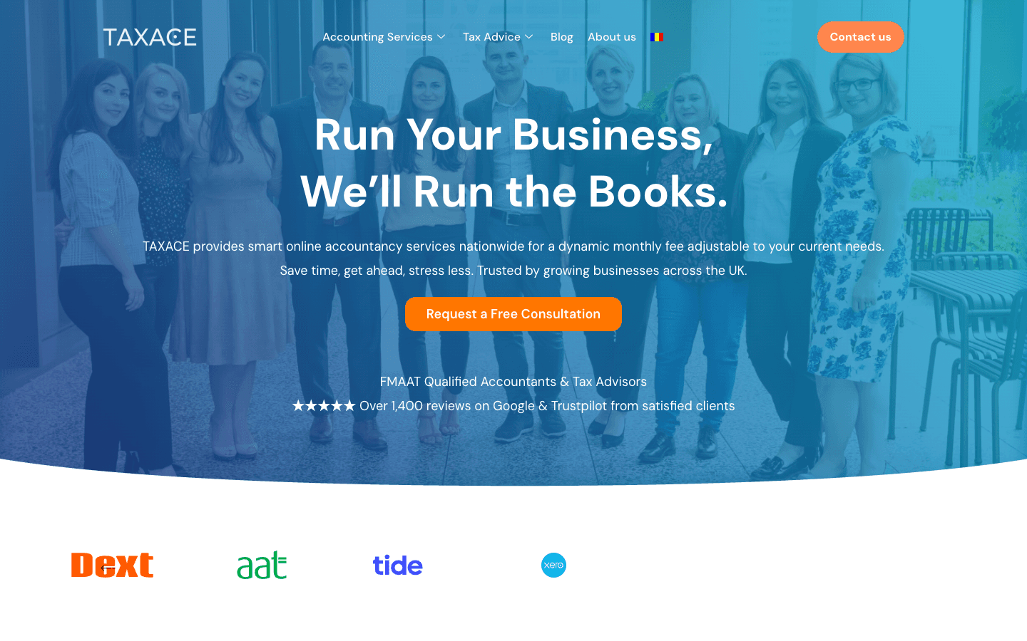 TaxAce website preview